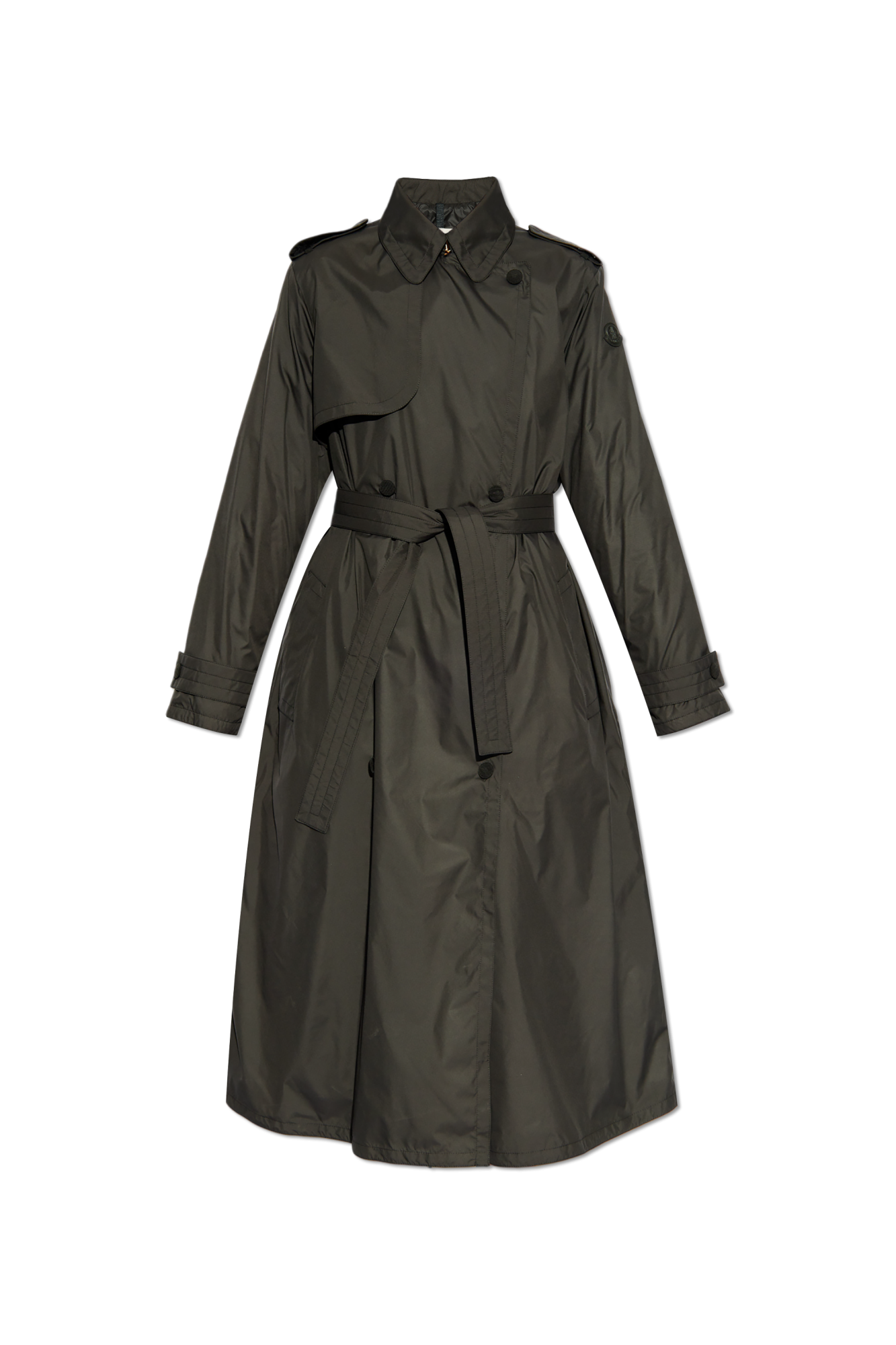 【関税＆送料込み】Moncler Barbetane Technical Trench Coat Moncler Barbentane Trench in Pink Taupe | FWRD